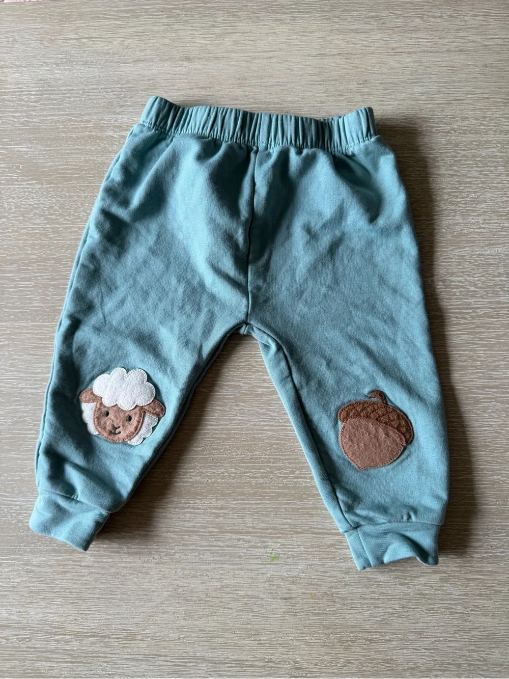 Purebaby Joggers with Appliqué size 6-12 months